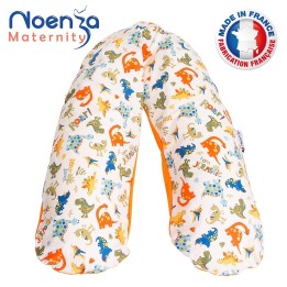 Coussin d'allaitement Noenza + Housse Yoni Orange 100% COTON OEKOTEX
